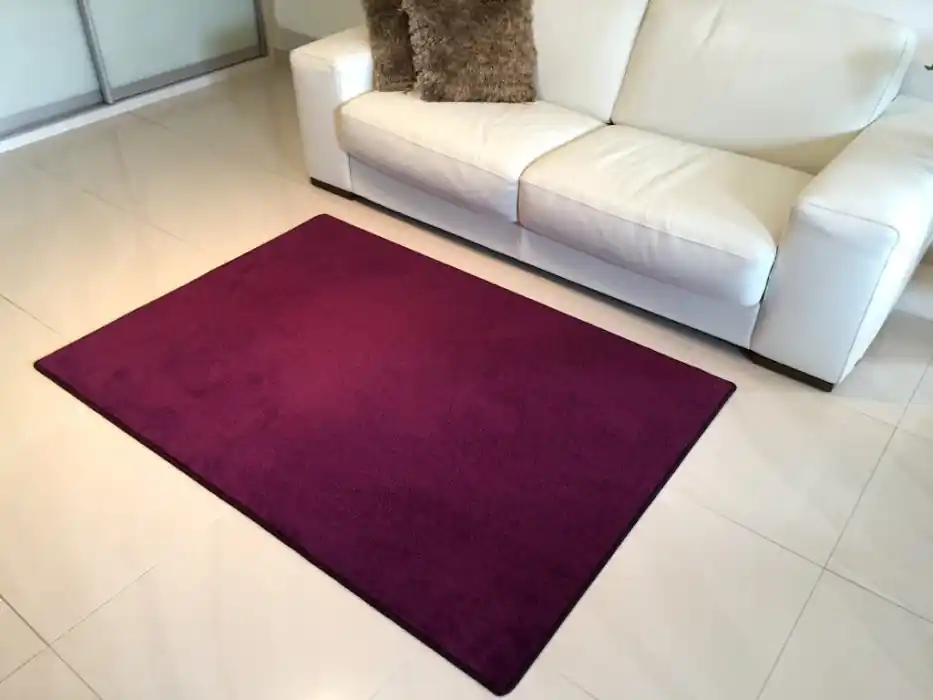 Kusový fialový koberec Eton - 60 x 60 cm Nízká Cena