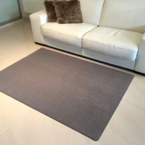 Akce Kusový šedý koberec Eton - 1 m2 bez obšití