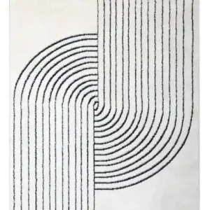 Kusový koberec Mode 8587 geometric cream/black Dokud Zásoby Vydrží