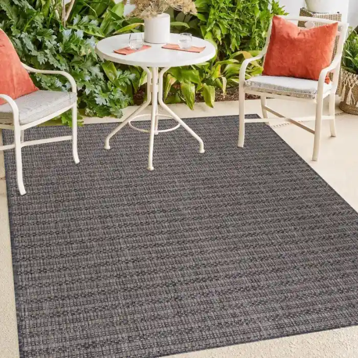 Výprodej Venkovní kusový koberec Zagora 4513 black - 120 x 170 cm