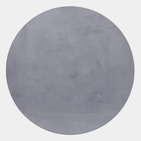 Značkový Kusový koberec kruh Pouffy 5100 grey - Kruh 120 cm průměr