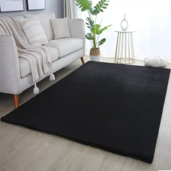 Originální Kusový koberec Pouffy 5100 black - 60 x 110 cm