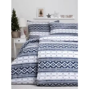 Prodloužené povlečení mikroplyš Exclusive - Winter modré Nová Kolekce