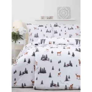 Prodloužené povlečení mikroplyš Exclusive - Zimní les Originální