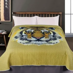 Prošívaný přehoz na postel – Tygr 220 × 240 cm Sleva