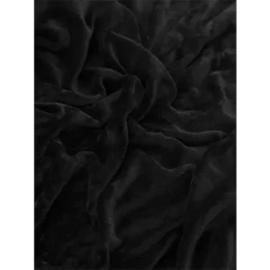 Přímo Od Výrobce Prostěradlo mikroplyš 160 × 200 cm – černé