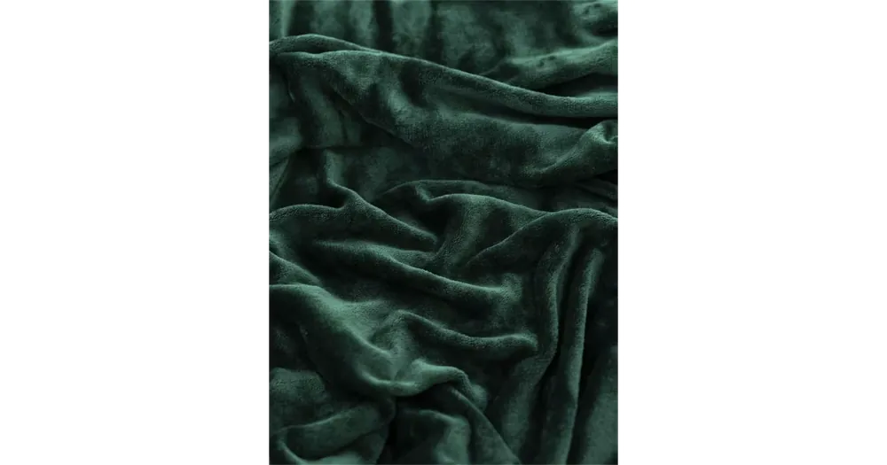 Sleva Prostěradlo mikroplyš 160 × 200 cm – tmavě zelené