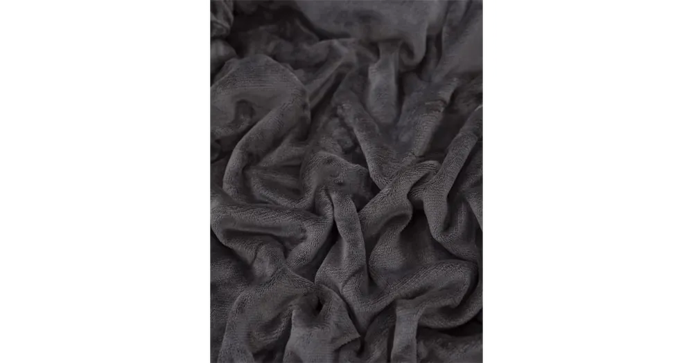 Přímo Od Výrobce Prostěradlo mikroplyš 200 × 200 cm – tmavě šedé