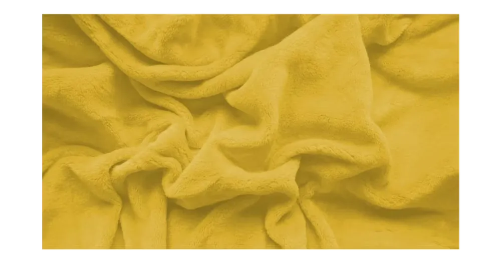 Prostěradlo mikroplyš Comfort 180 × 200 cm – žluté Cenový Hit