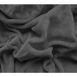 Vysoce Kvalitní PROSTĚRADLO MIKROPLYŠ Comfort 90x200cm - tmavě šedé