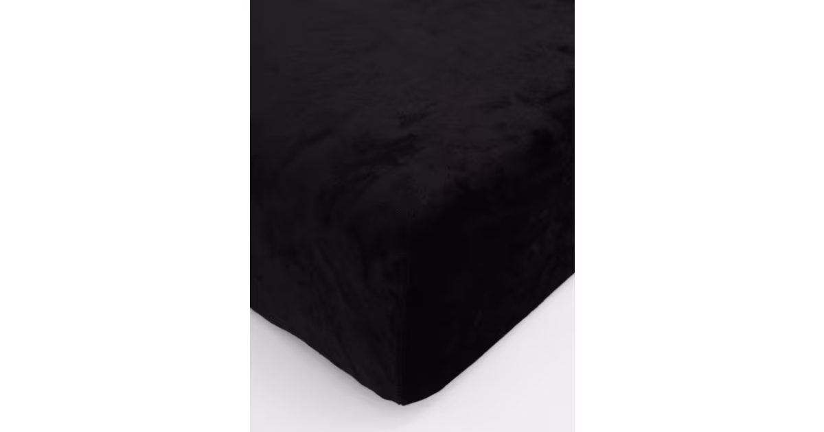 Prostěradlo mikroplyš Deluxe 140 × 200 cm – černé Hit Sezóny