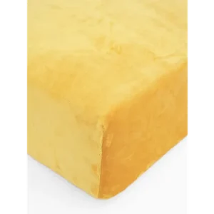 Prostěradlo mikroplyš Deluxe 140 × 200 cm – hořčicové Sezónní Sleva
