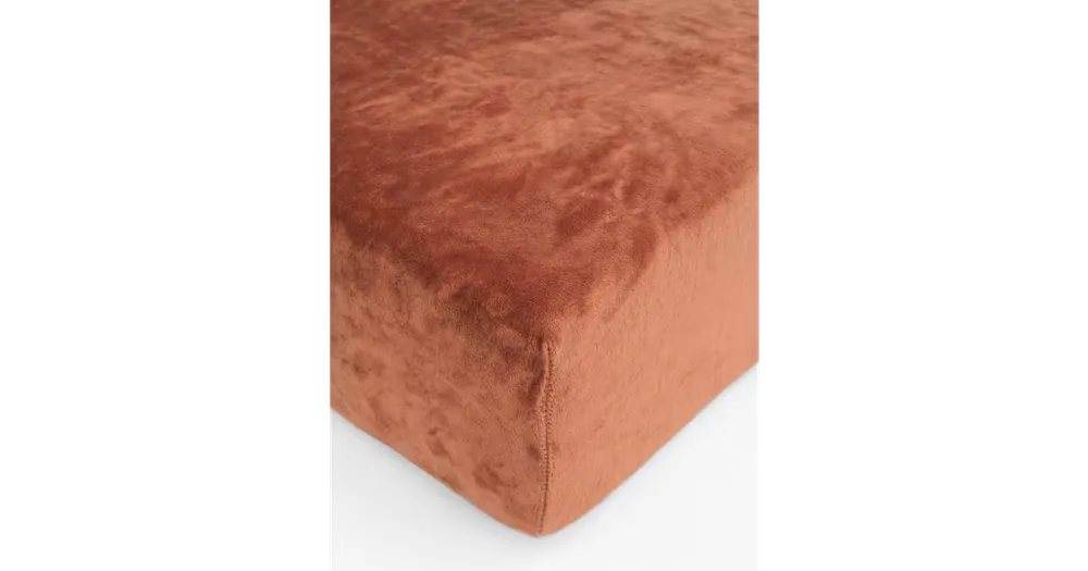 Prostěradlo mikroplyš Deluxe 160 x 200 cm - terakota Vysoce Kvalitní