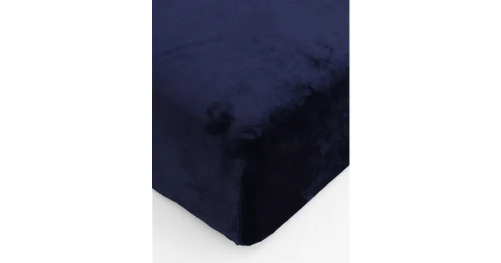Zlevněný Prostěradlo mikroplyš Deluxe 160 x 200 cm - tmavě modré