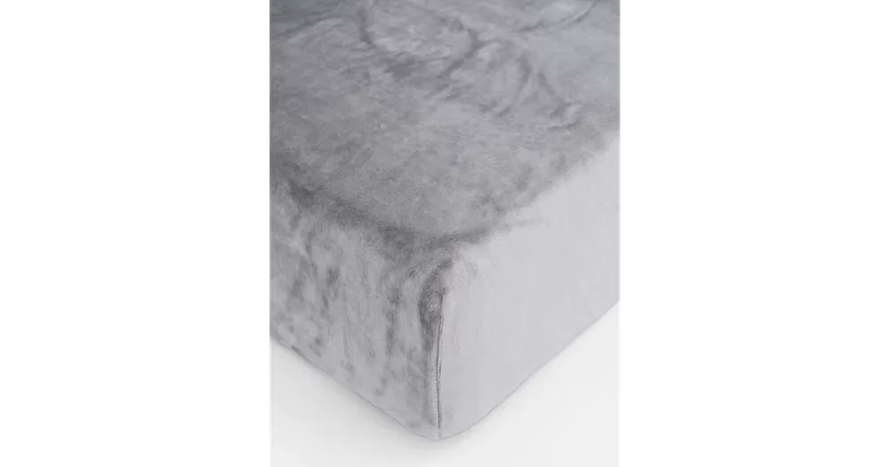 Sleva Prostěradlo mikroplyš Deluxe 200 x 200 cm - světle šedé