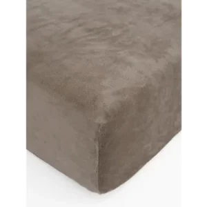 Prostěradlo mikroplyš Deluxe 90 x 200 cm - šedohnědé Must-Have