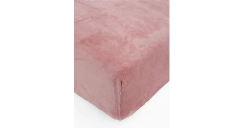 Prostěradlo mikroplyš Deluxe do postýlky 70 x 140 cm - starorůžové Kup Teď