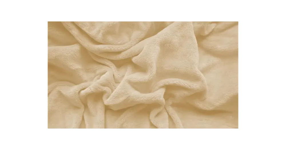 PROSTĚRADLO MIKROPLYŠ Elite 180x200cm - mandlové Výhodná Nabídka