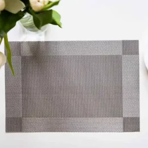 Prostírání Deluxe 30 × 45 cm – Majda čtverce šedé Nejlepší Volba