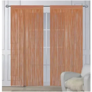 Odeslání Ihned Provázkové záclony hnědé (2 ks) – 150 × 180 cm