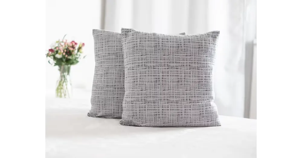 Vysoce Kvalitní Sada povlaků na polštářek 40 × 40 cm – Dominico šedý 2 ks
