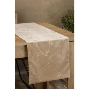 Sametový běhoun na stůl Blink16 35 × 140 cm - béžový Víkendová Akce