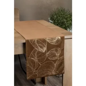 Sametový běhoun na stůl Blink16 35 × 140 cm - hnědý Přímo Od Výrobce