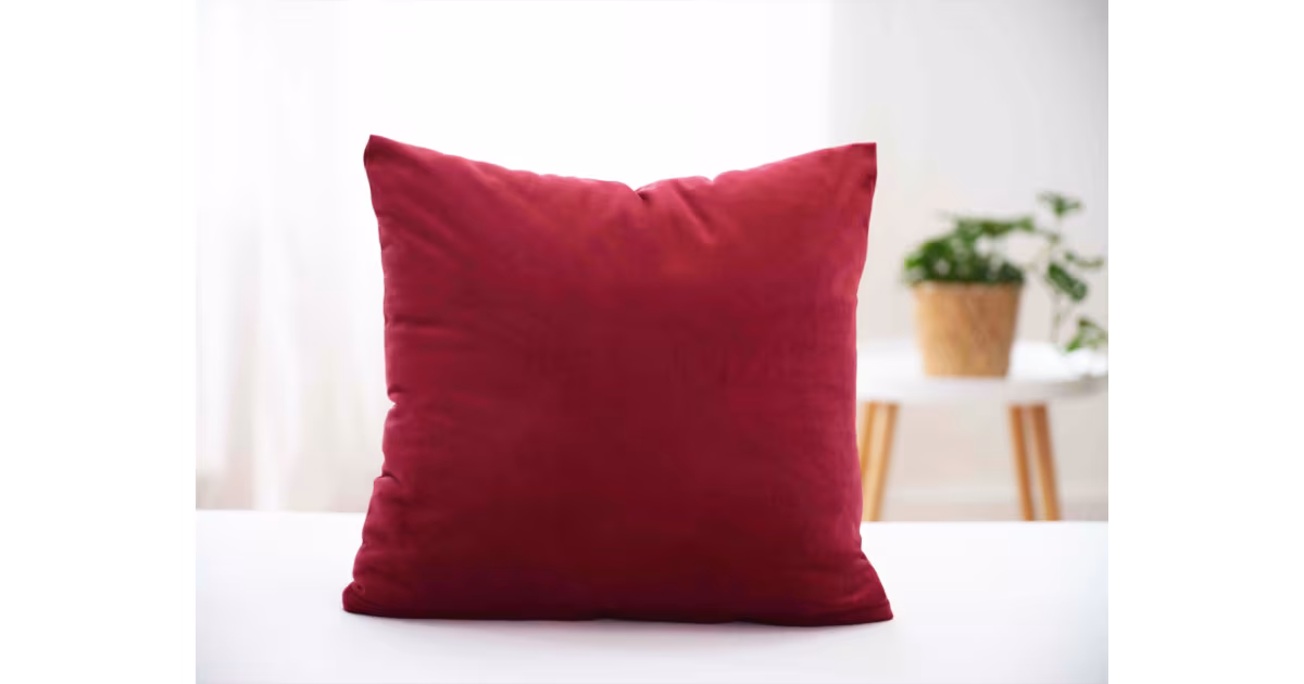 Speciální Cena Sametový povlak na polštář Velvet vínová - 45 × 45 cm