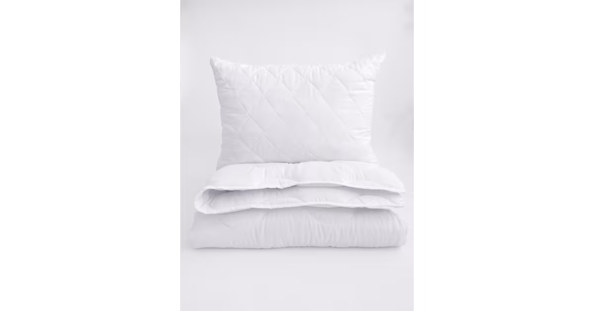 Souprava prošívané přikrývky a polštáře z dutého vlákna Classic - 140 x 200 cm / 70 x 90 cm Jen Po Omezenou Doba
