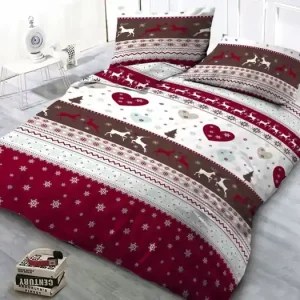 VÁNOČNÍ BAVLNĚNÉ POVLEČENÍ - SANTA 1 Must-Have