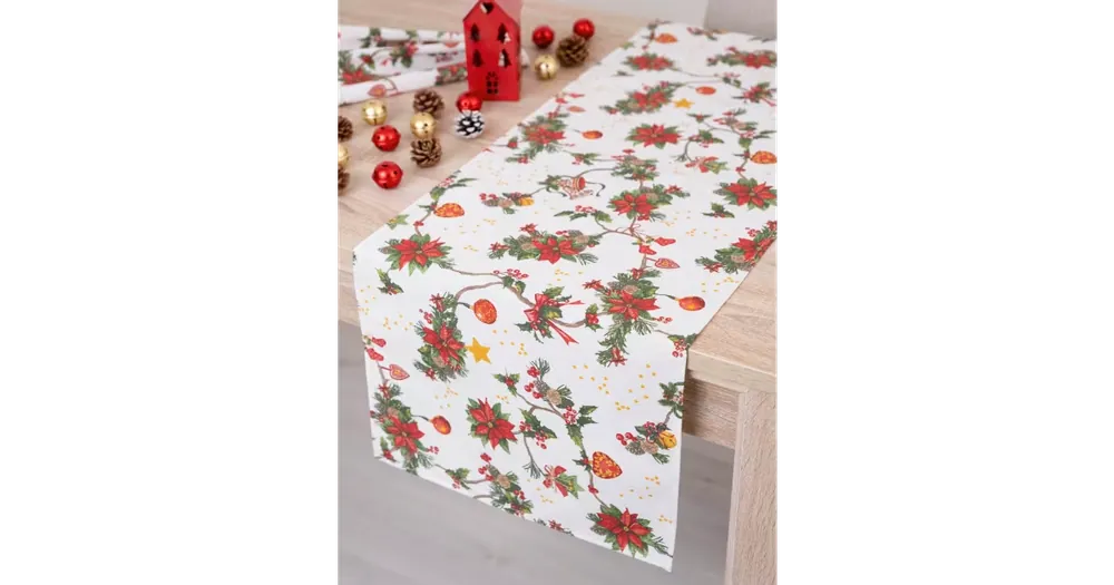 Vánoční běhoun Cesmínové kouzlo - 40 × 180 cm Kup Teď