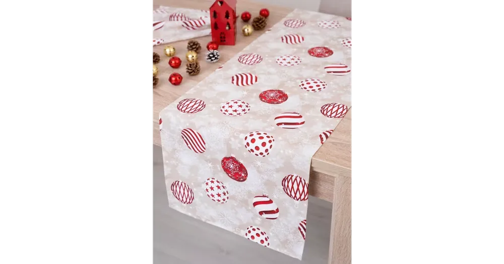 Vánoční běhoun Ozdobený sen - 40 × 180 cm Nejlepší Volba
