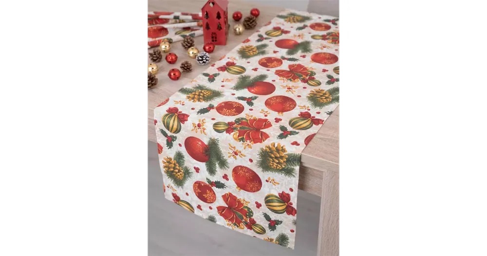 Vánoční běhoun Zimní slavnost - 40 × 180 cm Speciální Cena