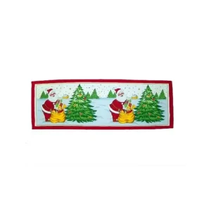 Zlevněný VÁNOČNÍ DEČKA 120x40cm -Santa