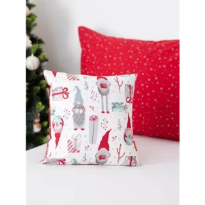 Cenový Hit Vánoční povlak na polštář 40 × 40 cm - Skřítci s dárečky