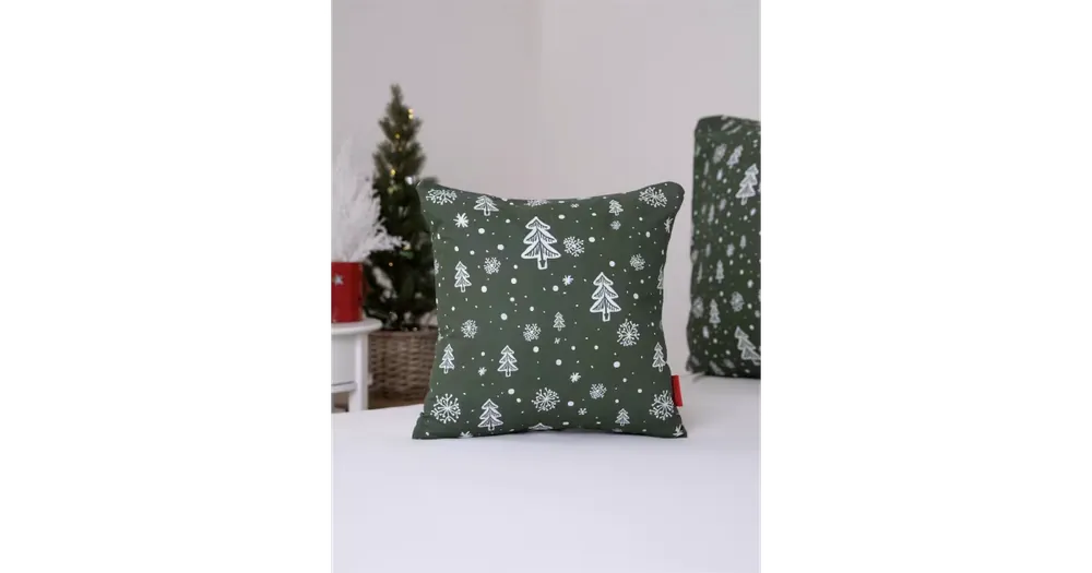 Finální Výprodej Vánoční povlak na polštář 40 × 40 cm - Vločky v lese