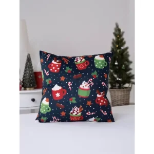 Nakupujte Hned Vánoční povlak na polštář Velvet 40 × 40 cm - Vánoční horká čokoláda