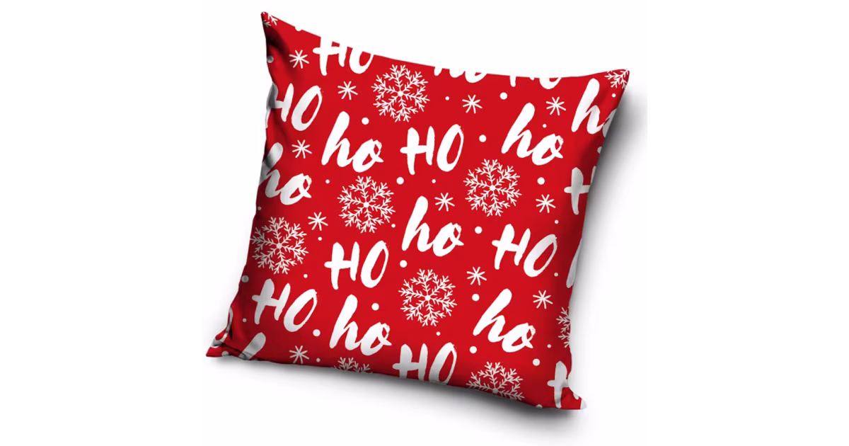 Vánoční povlak na polštářek 40 × 40 cm – HO-HO-HO Originální