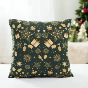 Omezená Nabídka Vánoční povlak na polštářek 40 × 40 cm – Vánoční nálada zelený