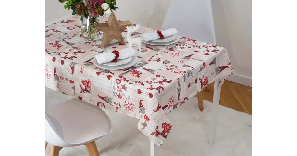 Výhodná Nabídka Vánoční ubrus 140 × 160 cm – Skřítci