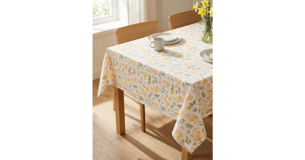 Zlevněný Velikonoční hranatý ubrus 80 x 80 cm - Jarní líhnutí