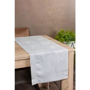 Finální Výprodej Vodoodpudivý běhoun na stůl Doris 40 × 140 cm - šedý