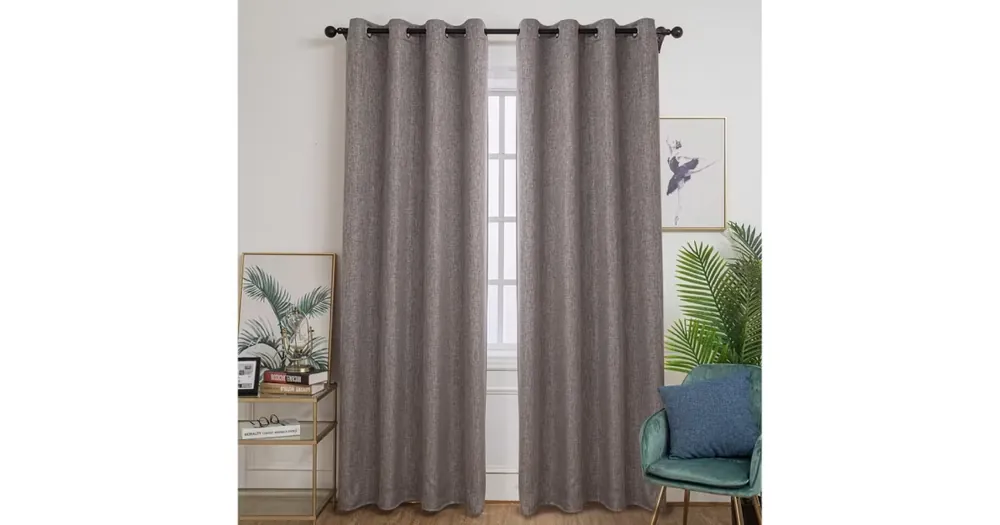 Zatemňovací závěsy Mateo šedohnědá – 135 × 250 cm (2 ks) Pouze Dnes