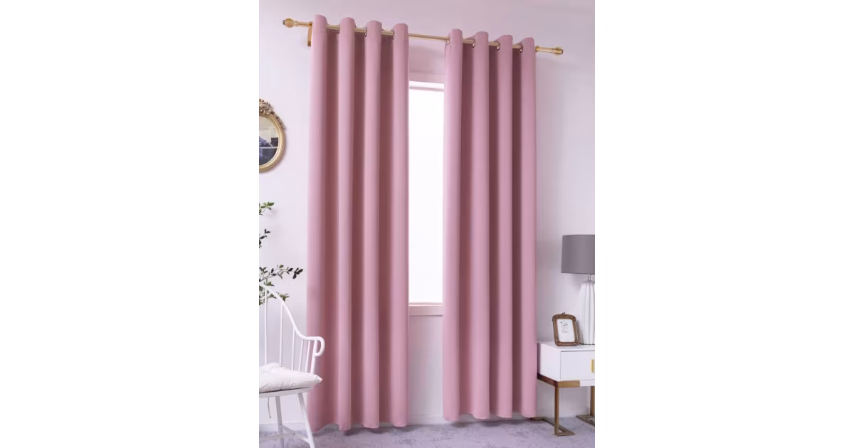 Koupit Online Zatemňovací závěsy Stefano pudrové – 140 × 280 cm (2 ks)