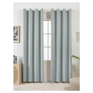Značkový Zatemňovací závěsy Stefano stříbrná – 140 × 160 cm (2 ks)