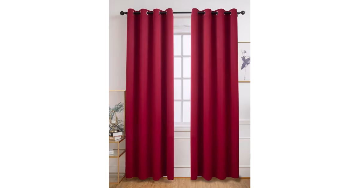 Výprodej Zatemňovací závěsy Stefano vínová – 140 × 280 cm (2 ks)