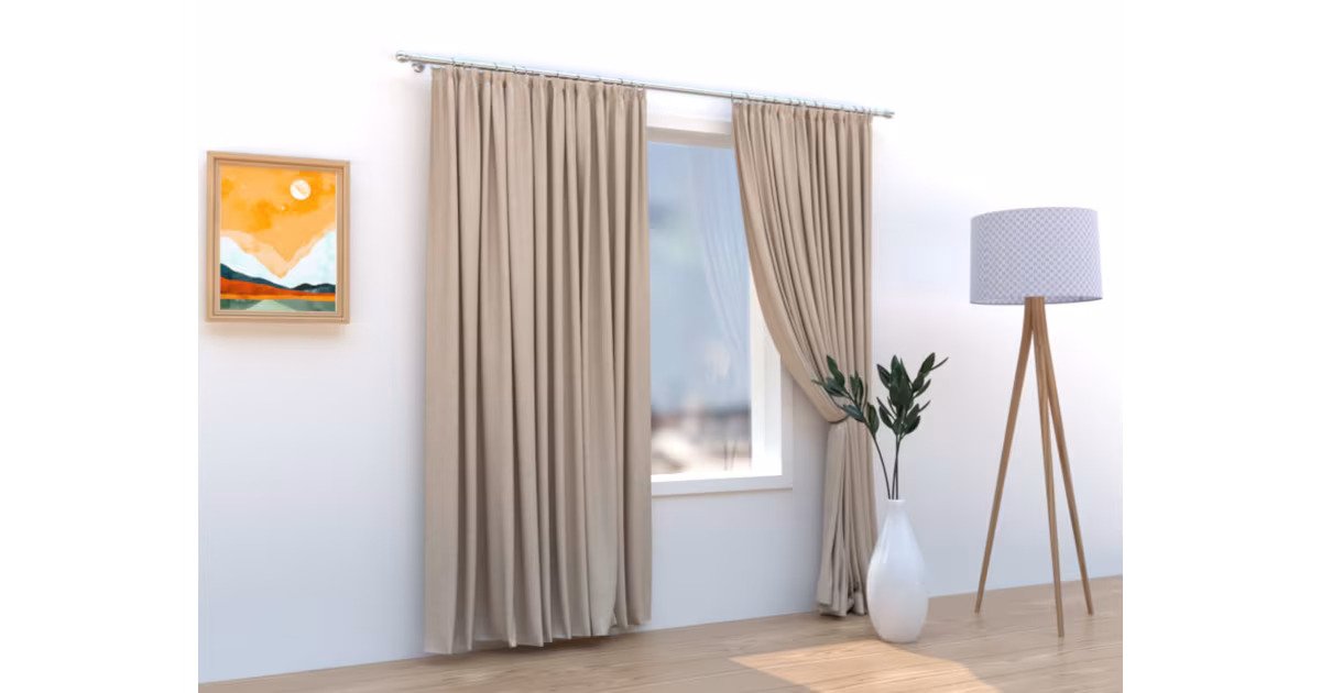 Must-Have Zatemňovací závěsy Velvet krémová – 140 × 160 cm (2 ks)