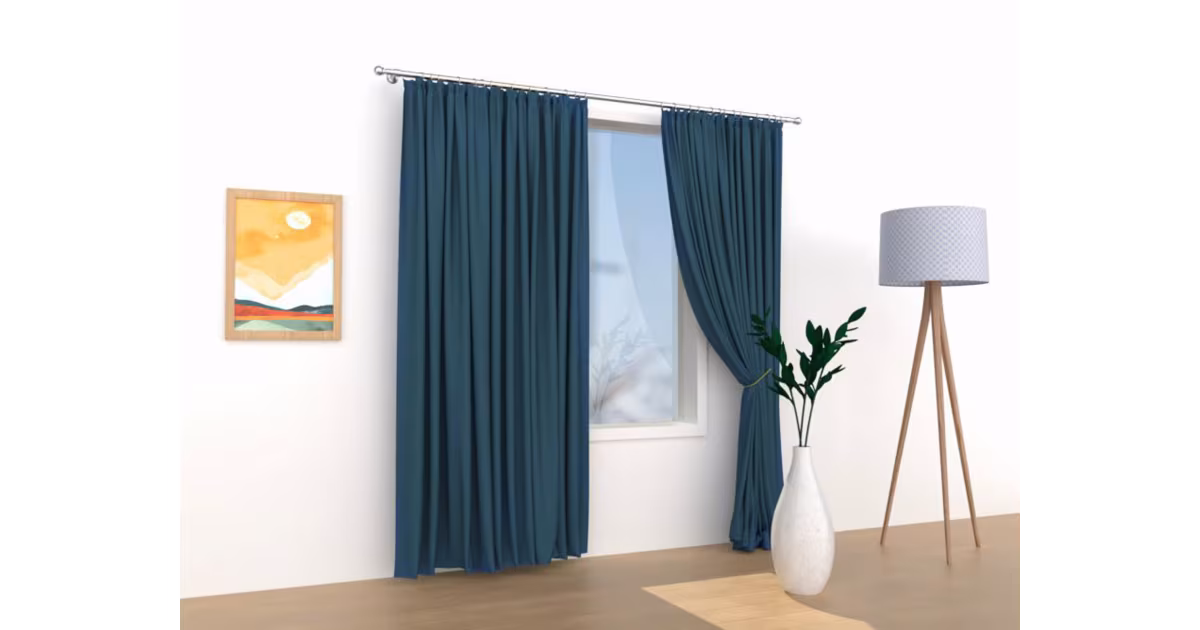 Jen Po Omezenou Doba Zatemňovací závěsy Velvet petrolejová – 140 × 250 cm (2 ks)