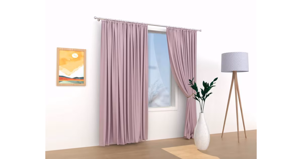 Akční Nabídka Zatemňovací závěsy Velvet pudrová – 140 × 180 cm (2 ks)