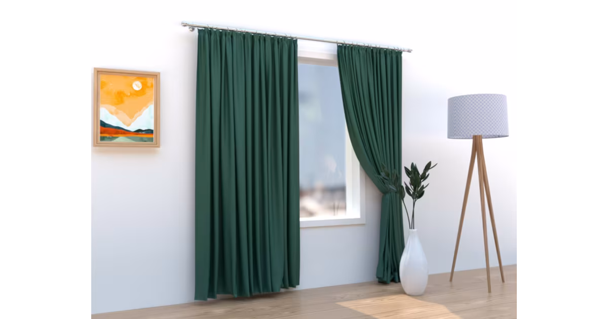 Zatemňovací závěsy Velvet smaragdová – 140 × 160 cm (2 ks) Super Cena
